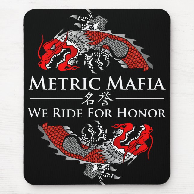 Tapis De Souris Mafia métrique - nous montons pour le mousepad (Devant)