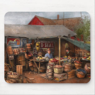 Tapis De Souris Magasin - Fruits - Étalage de fruits de grand-père