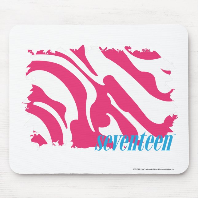 Tapis De Souris Magenta 3 de zèbre (Devant)