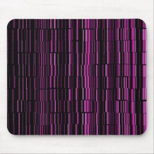Tapis De Souris Magenta moderne très Cool rayé