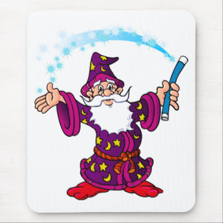 Tapis De Souris Magicien de bande dessinée