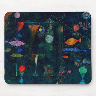 Tapis De Souris Magie de poisson de Paul Klee Peinture Abstraite A