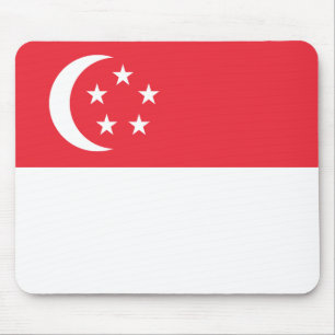Tapis De Souris Magnet de drapeau de Singapour
