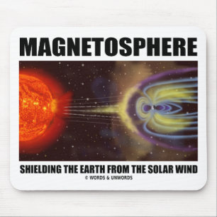 Tapis De Souris Magnétosphère protégeant la terre du vent solaire