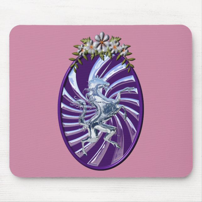 Tapis De Souris Magnifique licorne mythique (Devant)