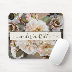 Tapis De Souris Magnolia Floral Moderne Audacieux Cadeau Féminin