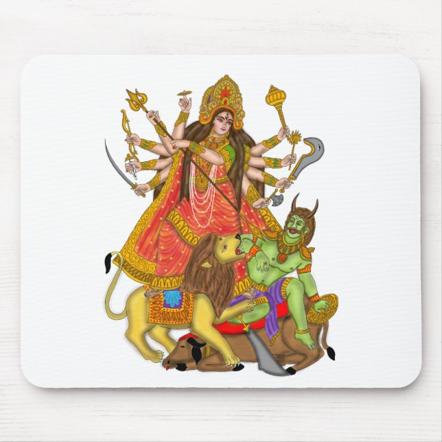 Tapis De Souris Mahishasur Mardini Durga (Devant)