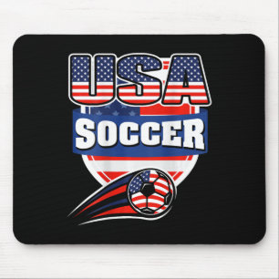 Tapis De Souris Maillot de fans de football d'Amérique fière - Dra