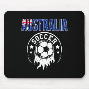 Tapis De Souris Maillot de fans de football d'Australie Drapeau au