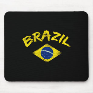 Tapis De Souris Maillot de football du Brésil drapeau national bré
