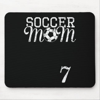Tapis De Souris Maillot de Soccer Mom Numéro 7 Joueur préféré #7 É