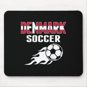 Tapis De Souris Maillot des Amoureux de Football Fiers du Danemark