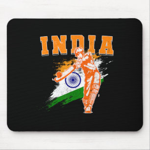 Tapis De Souris Maillot des Supporters de Cricket d'Inde Bharath F