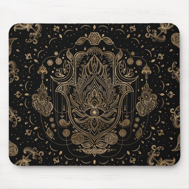 Tapis De Souris Main Hamsa - Main de l'ornement Fatima (Devant)