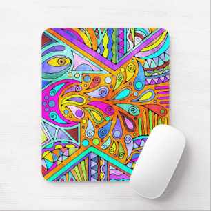 Tapis De Souris Main Tirée Par EDDArt - Blah Blah Blah 1