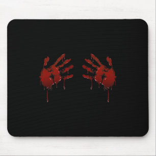 Tapis De Souris Mains de sang pour hommes Imprimer - Costume d'Hal