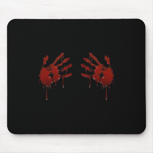 Tapis De Souris Mains de sang pour hommes Imprimer - Costume d'Hal (Devant)