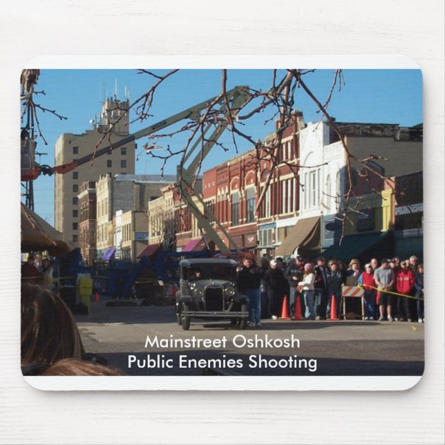 Tapis De Souris Mainstreet Oshkosh - tir d'ennemis publics (Devant)
