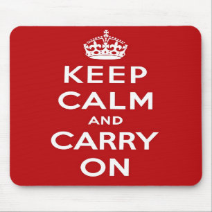 Tapis De Souris Maintenez calme et continuez Mousepad