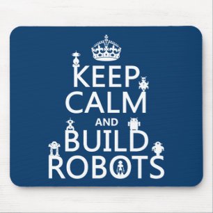 Tapis De Souris Maintenez les robots calmes et de construction
