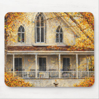 Tapis De Souris Maison de charpentier néo-gothique fantastique