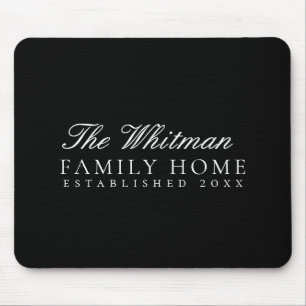 Tapis De Souris Maison de famille noire