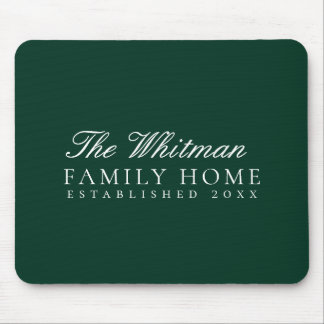 Tapis De Souris Maison de la famille verte