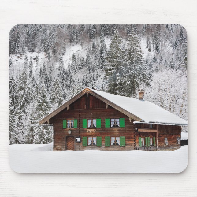 Tapis De Souris Maison en bois traditionnelle dans le mousepad de (Devant)