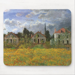 Tapis De Souris Maisons à Argenteuil par Claude Monet, Art ancien