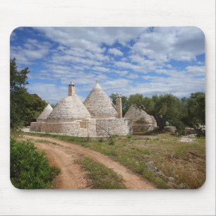 Tapis De Souris Maisons de Trulli en Puglia/Pouilles