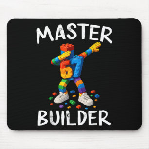 Tapis De Souris Maître Constructeur Dabbing 67 Mème Blocs de Const