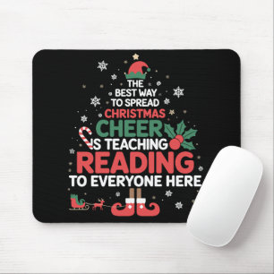 Tapis De Souris Maître de lecture Noël Elf Xmas Cheer