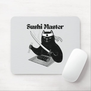 Tapis De Souris maître sushi, chat sushi