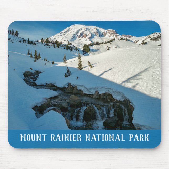 Tapis De Souris Majestic Snowbound Mt. Rainier (Devant)