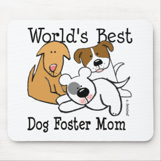 Tapis De Souris Maman adoptive du meilleur chien du monde
