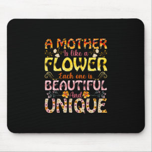 Tapis De Souris Maman Art Une Mère Est Comme Une Fleur