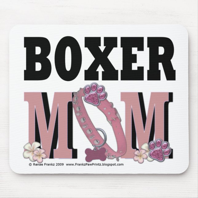 Tapis De Souris MAMAN de boxeur (Devant)