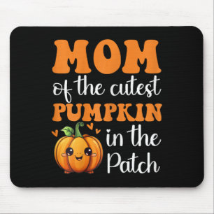 Tapis De Souris Maman De Citrouille Cutest Dans Le Patch Halloween