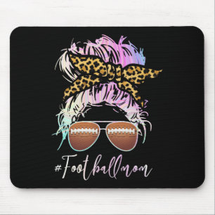 Tapis De Souris Maman De Football Avec Empreinte de léopard Et Mes