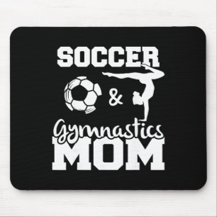 Tapis De Souris Maman de footballeur et de gymnaste Footballeur dr