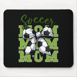 Tapis De Souris Maman de footballeur jeunesse Coquette Nœud Mignon