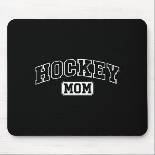 Tapis De Souris Maman de hockey drôle lettrage athlétique Fête des