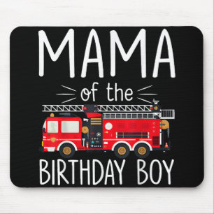 Tapis De Souris Maman du garçon d'anniversaire Camion d'incendie p