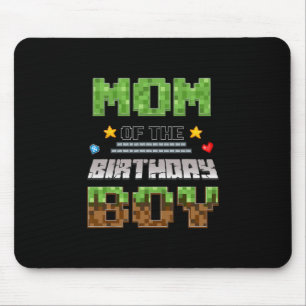 Tapis De Souris Maman du garçon d'anniversaire joueur de jeux vidé