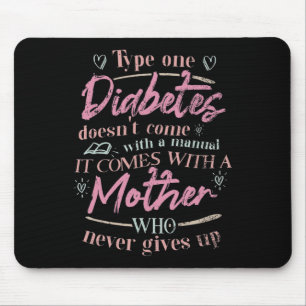 Tapis De Souris Maman D'Un Enfant Diabète T1D