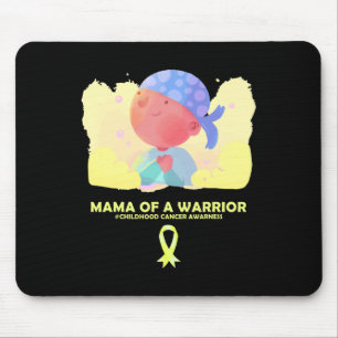 Tapis De Souris Maman D'Un Guerrier Sensibilisation Au Cancer Chez
