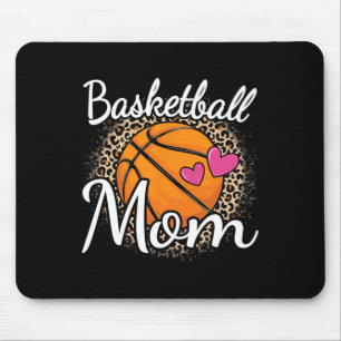 Tapis De Souris Maman Empreinte de léopard Basketball Femmes Mama