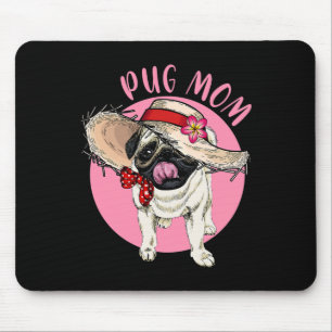 Tapis De Souris Maman Fête des Mères Maman Maman Mère Pug 