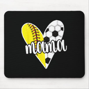 Tapis De Souris Maman fière de soccer Softll joueur Ll maman