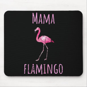 Tapis De Souris Maman flamant tropical animal d'été aquarelle